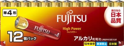 【まとめ買い-40点セット】富士通ハイパワー単４　１２個ＬＲ０３ＦＨ１２Ｓ 【 ＦＤＫ 】 【 乾電池 】