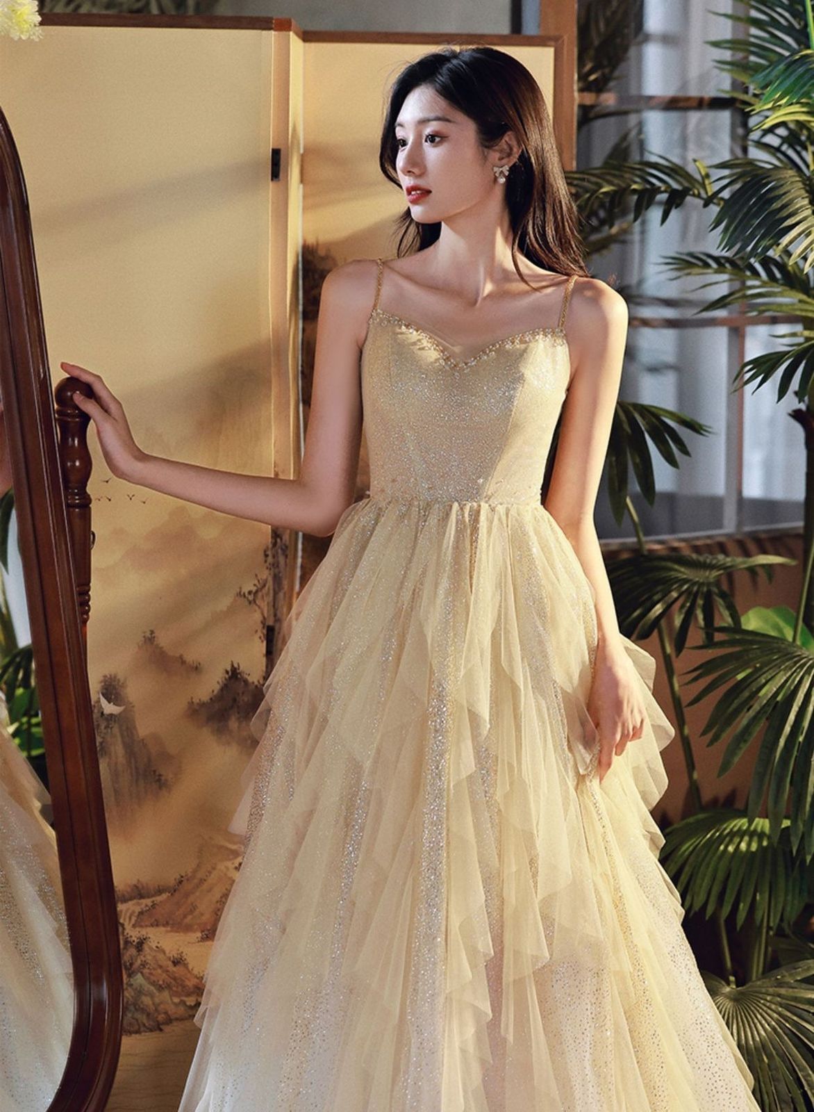  キャミソール 結婚式 ドレス ウェディング パーティードレス キラキラ服 整理トレー その他 文房具 事務用品