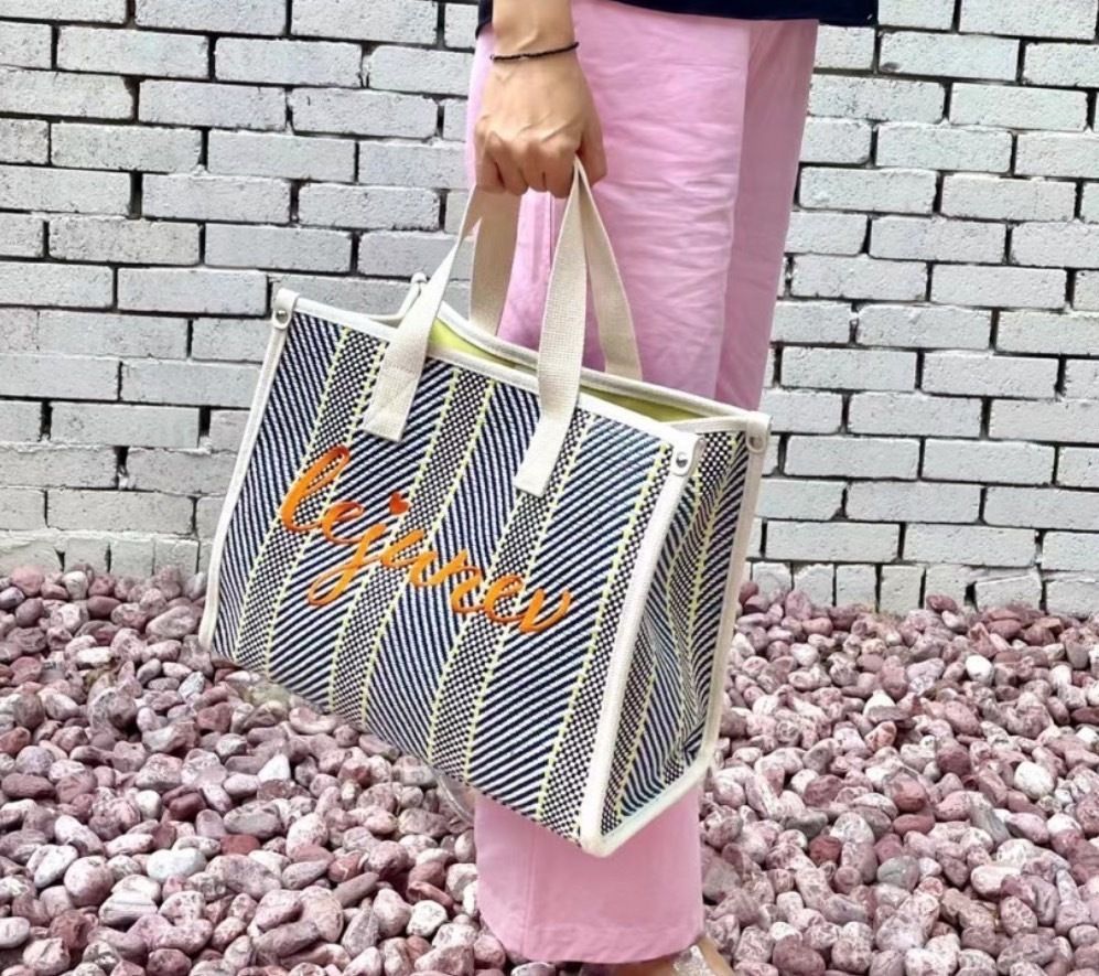 デザイン 3102310 レタリング刺繍 韓国 2 wayバッグ カラフル