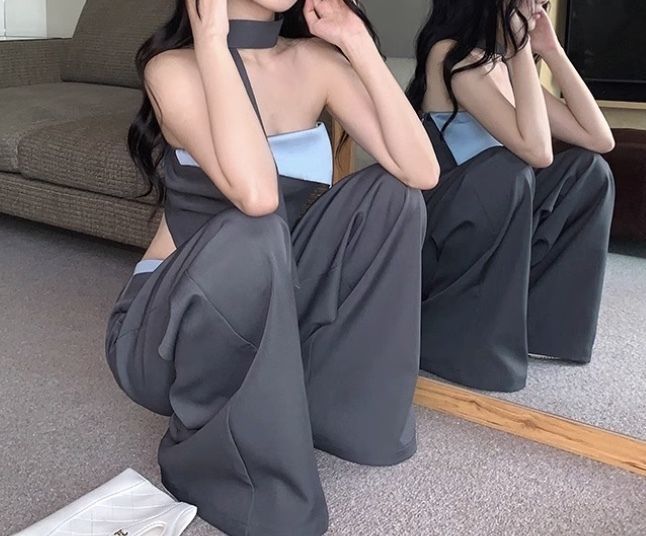 セットアップ パンツドレス チューブトップ 韓国