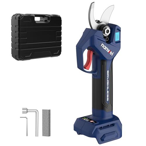 迅速に発送 NANWEI 電動剪定バサミ マキタ18 Vバッテリー対応 電動ハサミ 最大切断径30 mm ブラシレスモーター コードレスハサミ バッテリー残量と切断回数表示 充電式剪定ばさみ 庭木|枝切り|果樹|剪定 本体のみ 充電器とバッ 2389 d 7 c 1