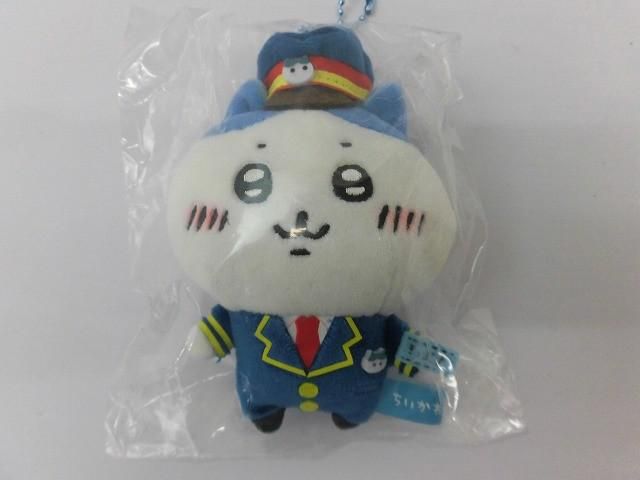  アニメ ちいかわ 駅員さんなぬいぐるみ S ハチワレ その他 キャラクターグッズ