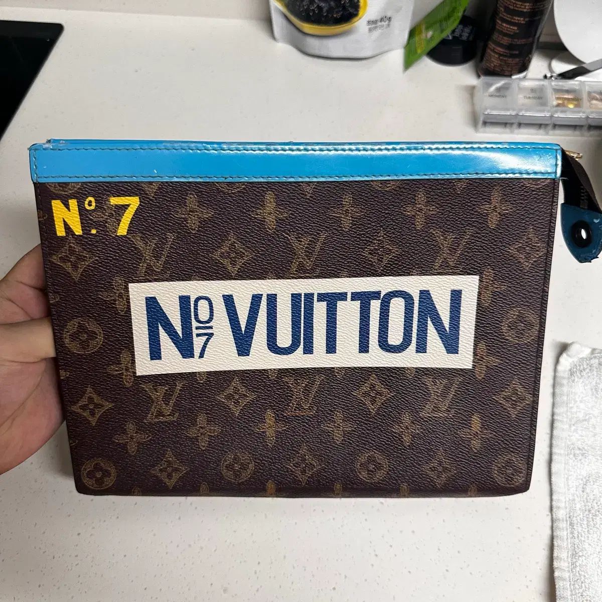 Louis Vuitton ルイヴィトン トランク丸のまま クラッチバッグ 