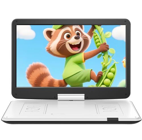 新機種?15.6インチHD大画面 Surfola ポータブルDVDプレーヤー 17.9型 cd|dvdプレーヤー 車載用 リージョンフリー CPRM対応 ６時間連続再生 USB|SDカード対応 レジューム機能 AV入出力 TV同期再生 27 0 c 1 e 1232