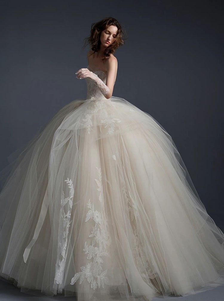 シアーウェディングドレスパーティーベアトップ