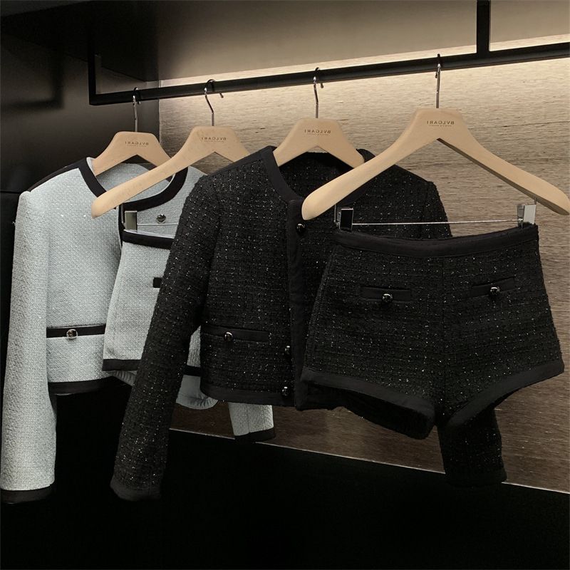 ジャケット パンツ ショート丈 ブレザー セットアップ