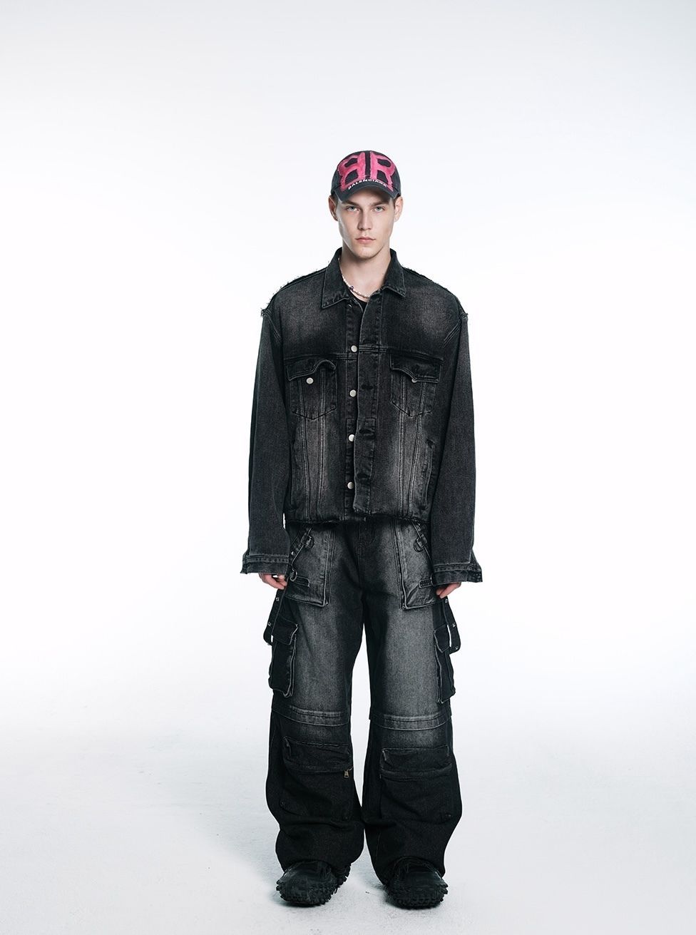 デニムパンツ ポケット ジーンズ レトロ ウォッシュド加工 大人