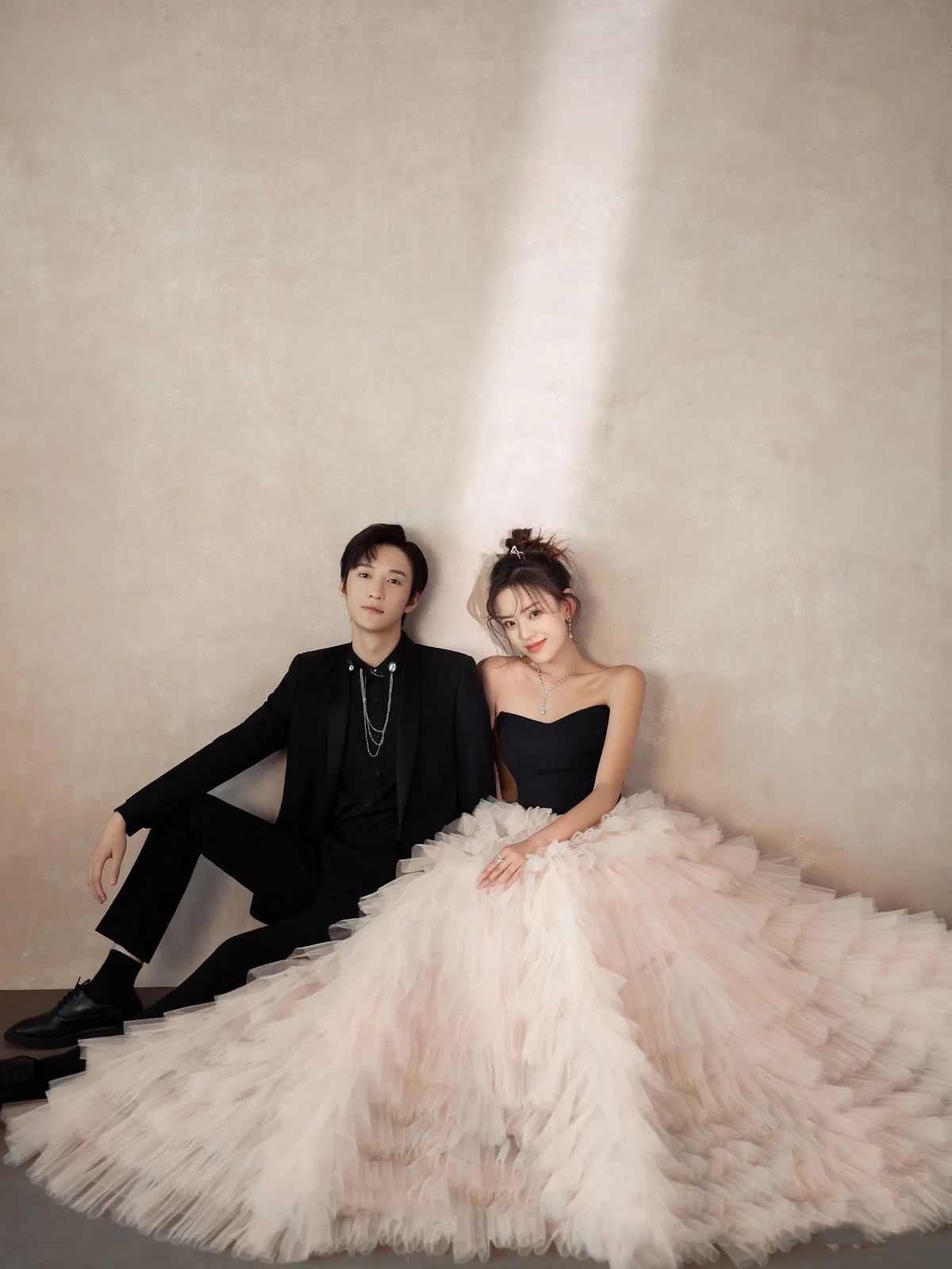 チュール ウェディングドレス チューブトップ ドレス