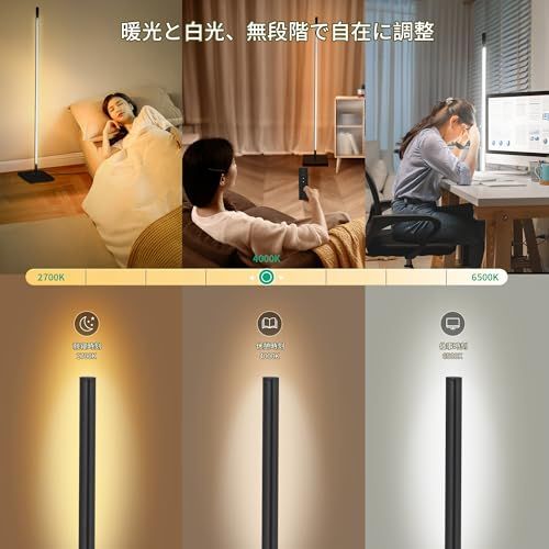  Wio Mio LED 無段階調光調色 温度調光 リモコン付きフロアランプ 間接照明 タッチコントロール スタンドライト 12 W フロアスタンドランプ 120 cm シンプル 室内照明 おしゃれ 北欧フロアランプ 玄関照明 1 dffc de その他 キッチン 食器