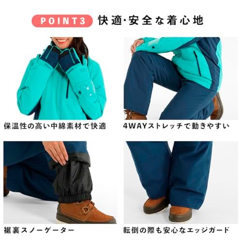 NNOUM ノアム スキーウェア レディース 上下セット 動きやすい 軽量 防寒 保温 サイズ調節 フード付き ストレッチ 選べるカラバリe 9 b 645 a 07