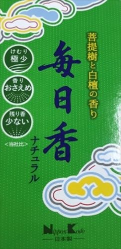 【まとめ買い-60点セット】毎日香ナチュラル バラ詰 【 日本香堂 】 【 お線香 】