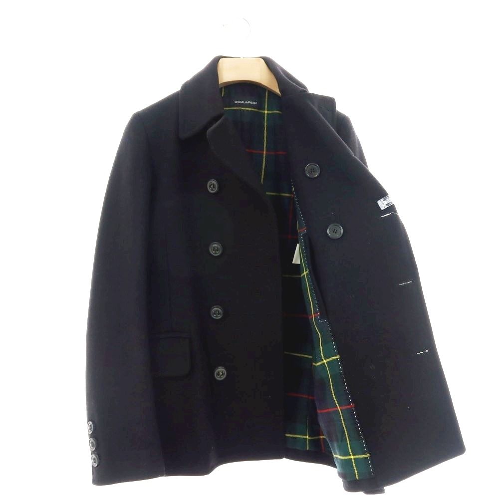 中古】ディースクエアード DSQUARED2 ウールポリエステル ピーコート