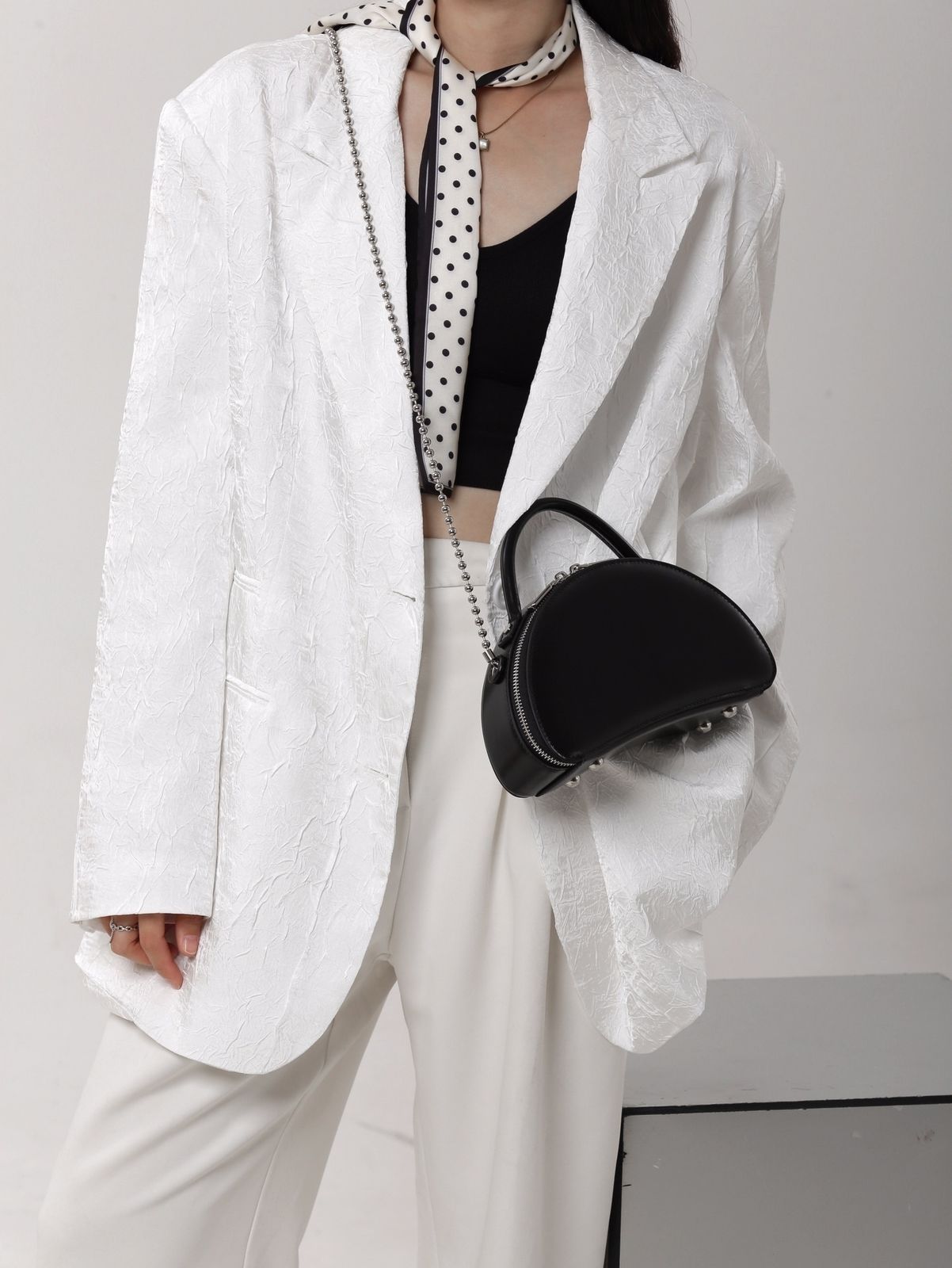 ショルダーバッグ レザー チェーン フェミニン 全 韓国系