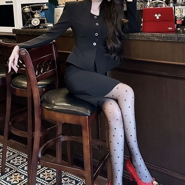 セットアップ ペプラム ジャケット タイトスカート フォーマル