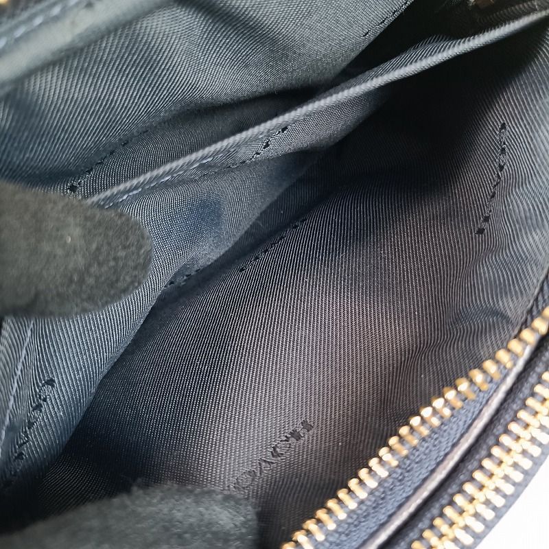 良品 COACH コーチ ショルダーバッグ ダブルジップ ネイビー 65547 良品 COACH コーチ ショルダーバッグ ダブルジップ レザー ネイビー