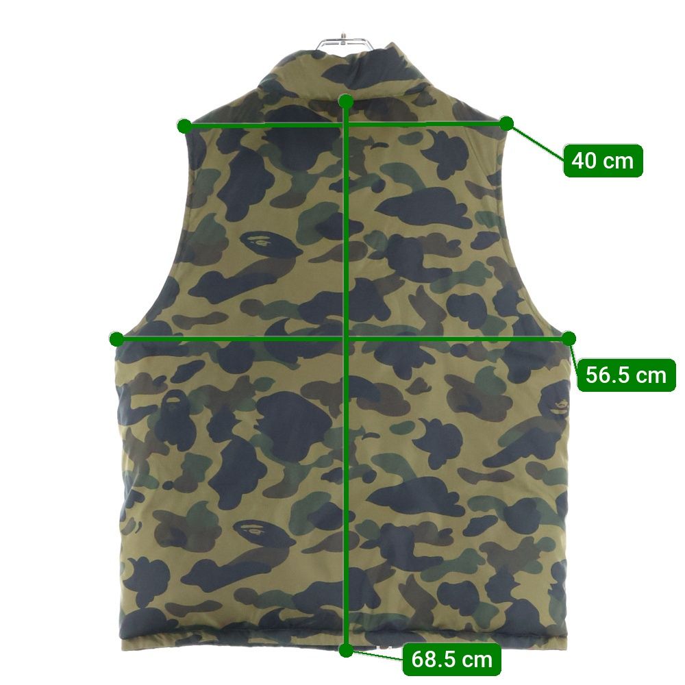 A BATHING APE 迷彩柄 ダウンベスト 2XL A BATHING APE 迷彩柄 ダウンベスト 2XL A BATHING APE（ダウン AAPE