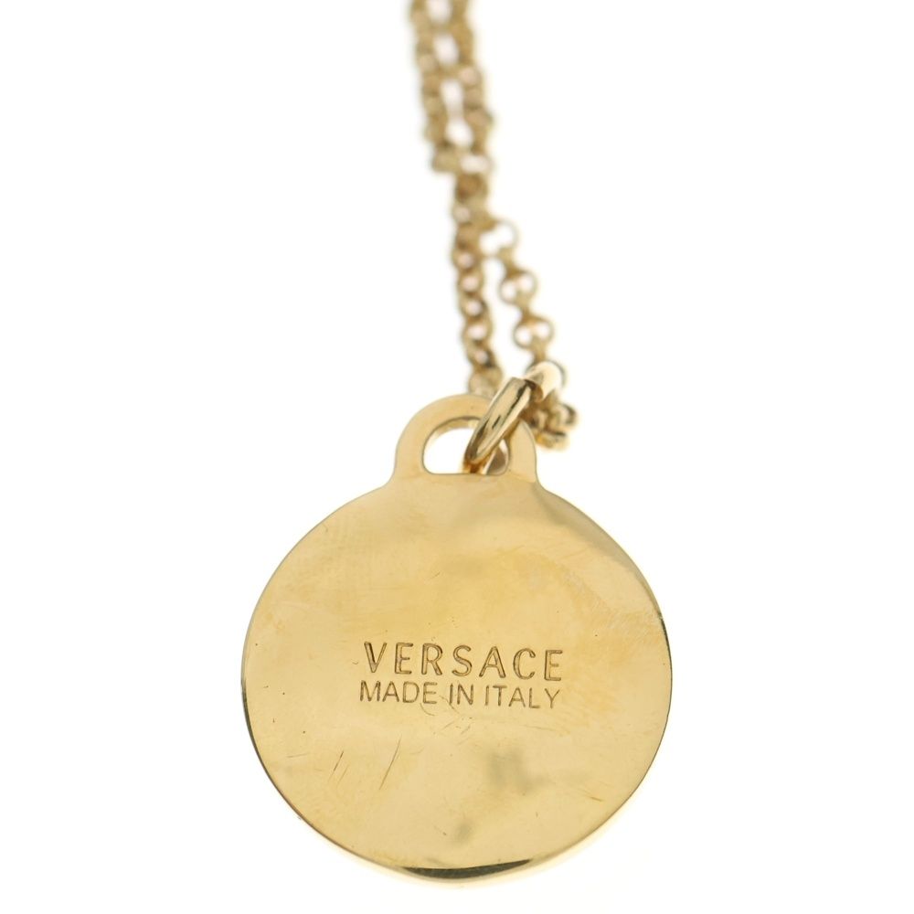 VERSACE (ヴェルサーチ) メデューサ ロゴ ラインストーンネックレス