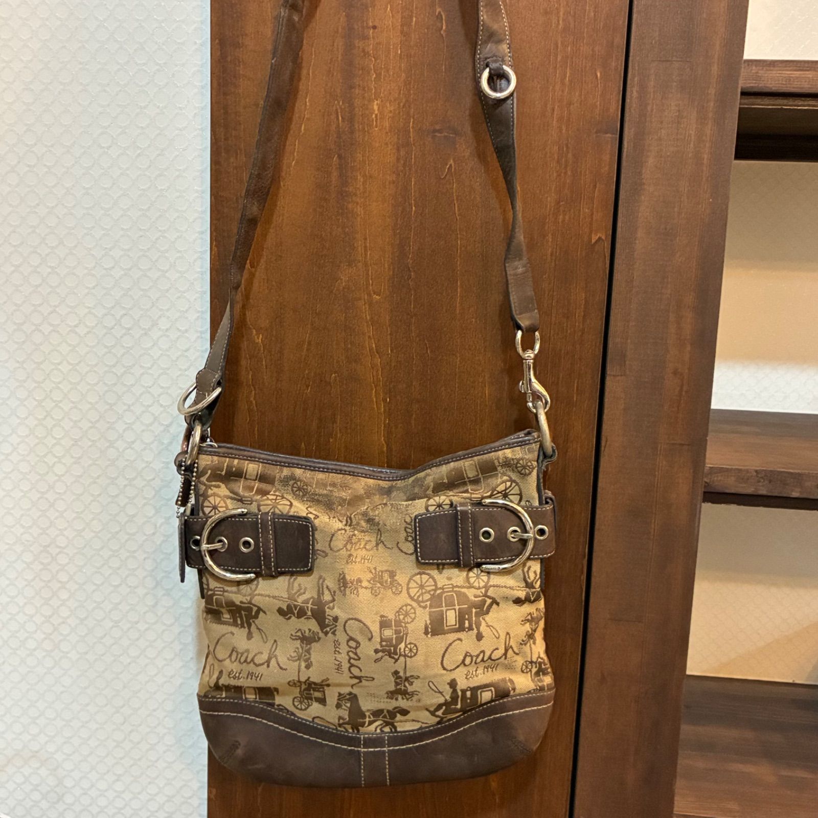 コーチ COACH シグネチャー ホース＆キャリッジ ショルダーバッグ 