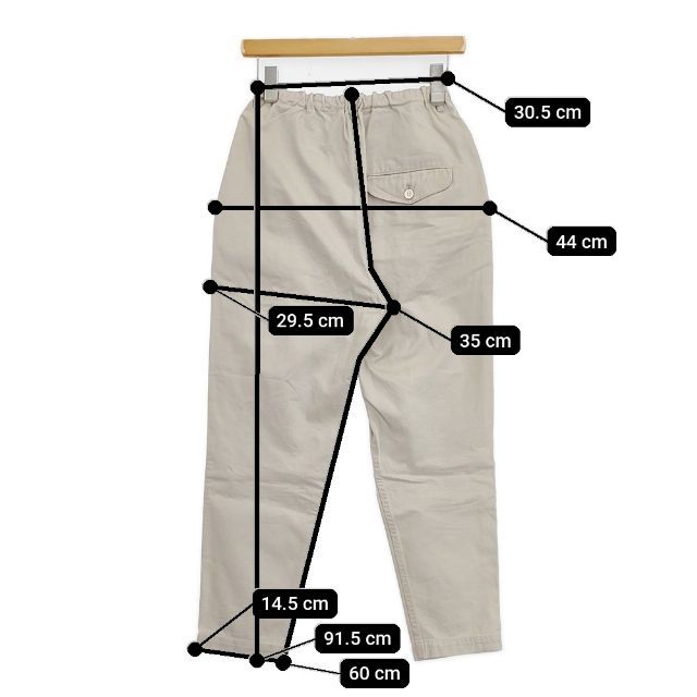 ゴーシュ カツラギタックテーパードパンツ 定価25300円 G201-P027