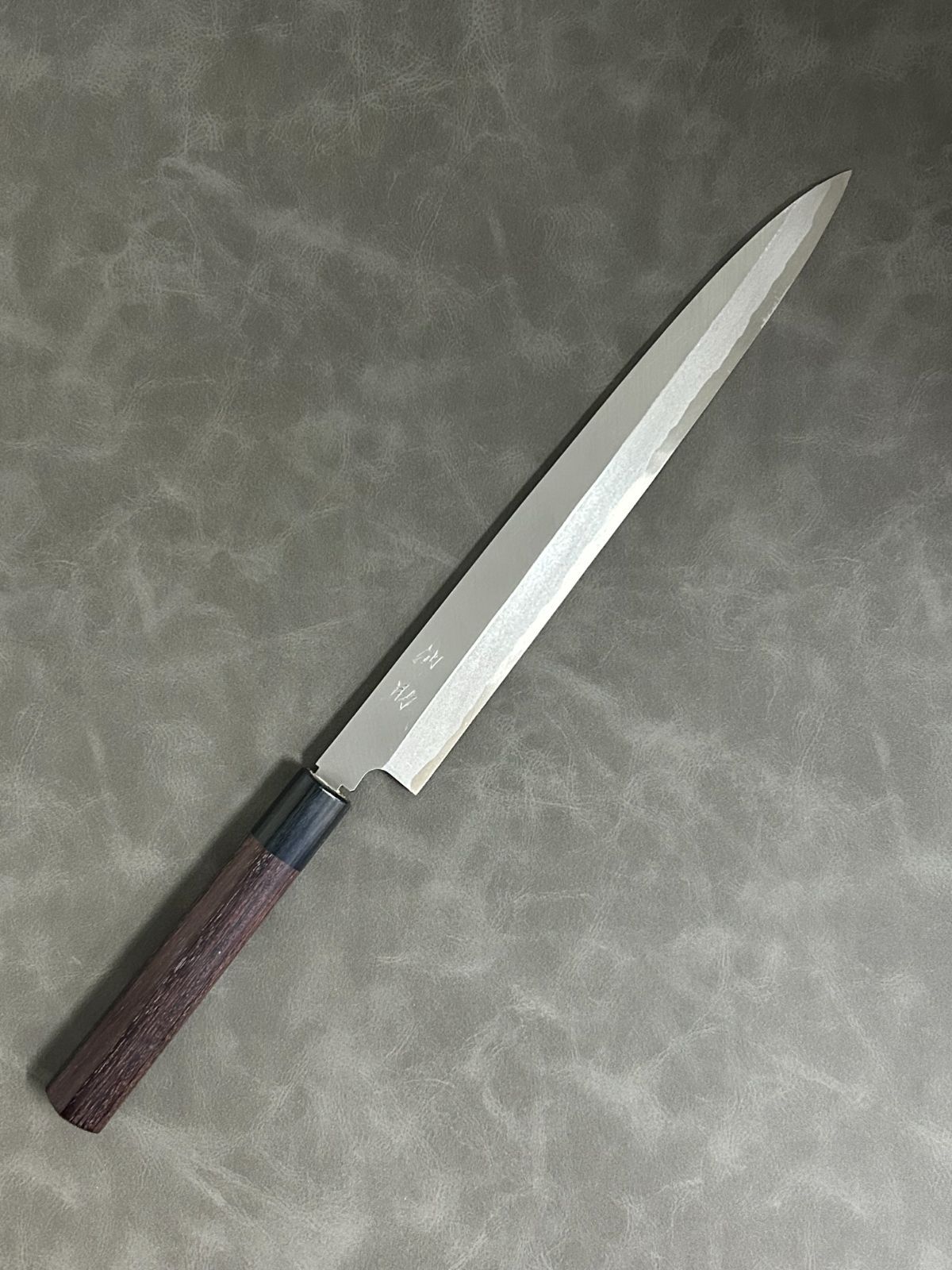 訳あり 仙助 包丁 刺身包丁 柳刃包丁 安来鋼青紙２号 270 mm 紫檀シノギ柄 20