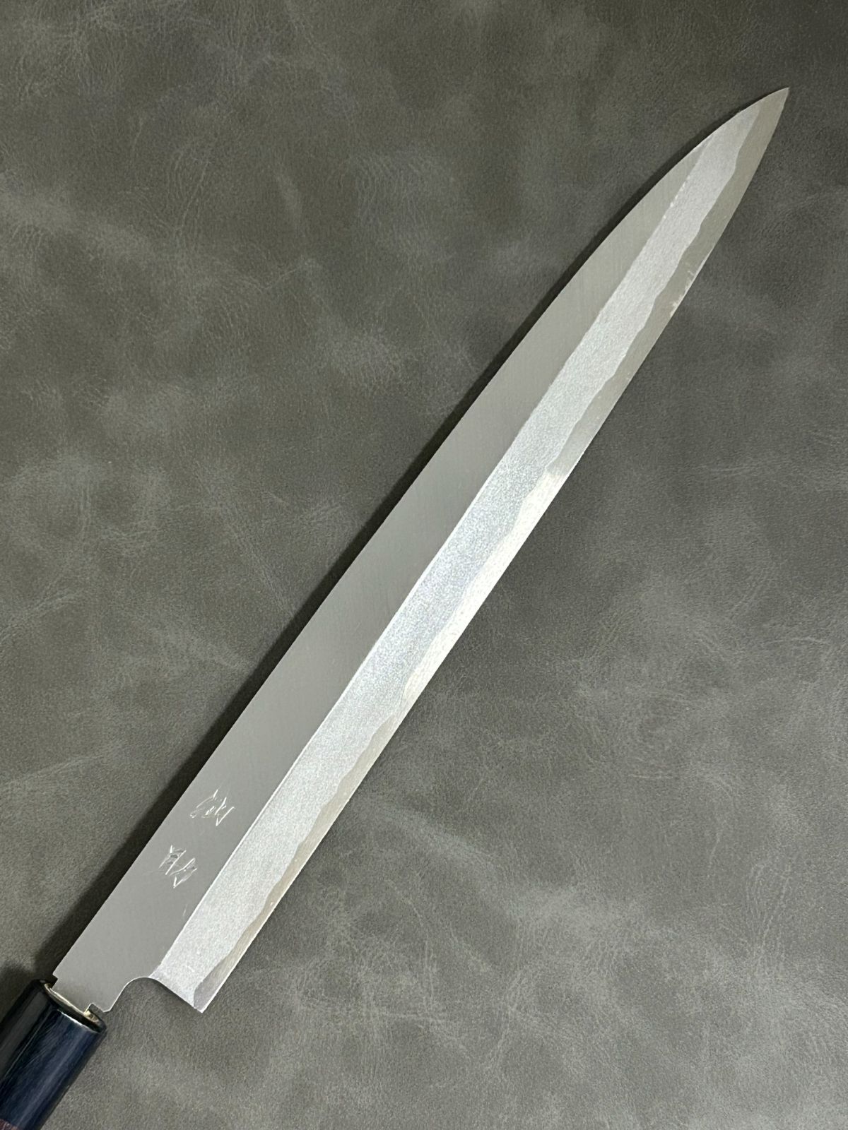 訳あり 仙助 包丁 刺身包丁 柳刃包丁 安来鋼青紙２号 270 mm 紫檀シノギ柄 20