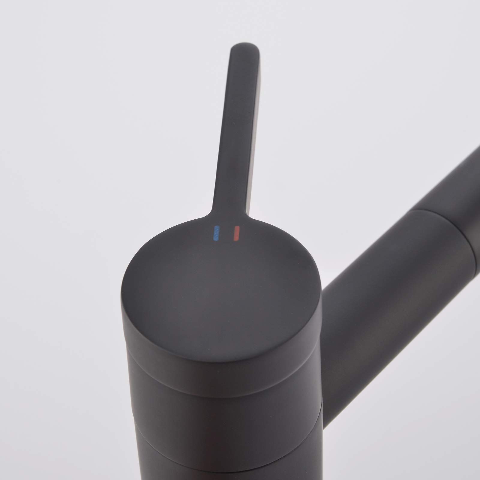 洗面レバー黒 浴室用