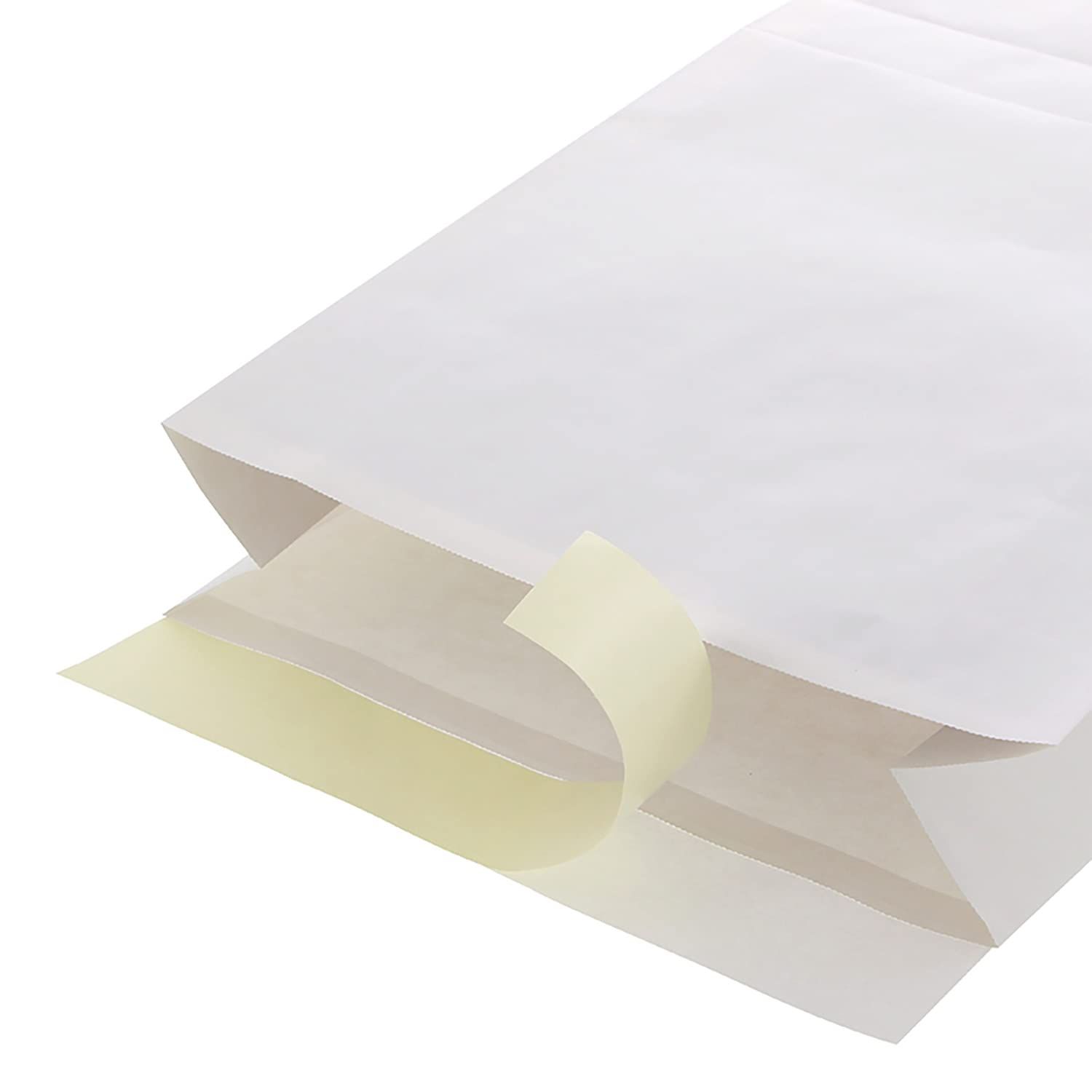 HEIKO 宅配袋 LL 撥水 貼付位置入 白 1ケース 入×8袋 合計