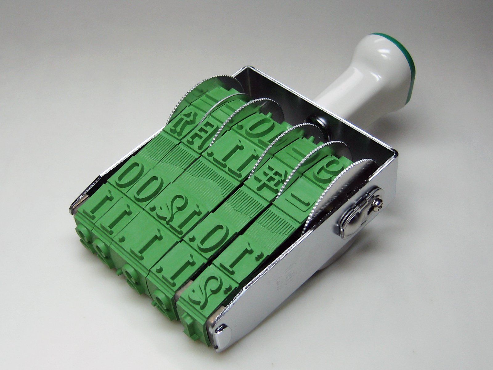 サンビー スタンプ 回転印 テクノタッチ 欧文日付5連 明朝体 初号 TK-D 00