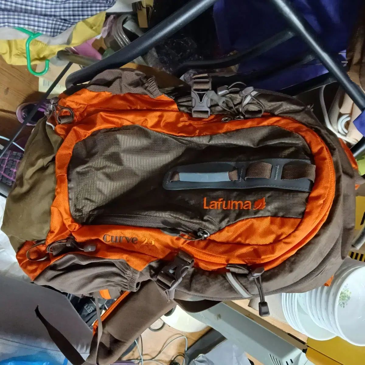 ラフマ Curve 25 登山 リュック ブラウン|オレンジ