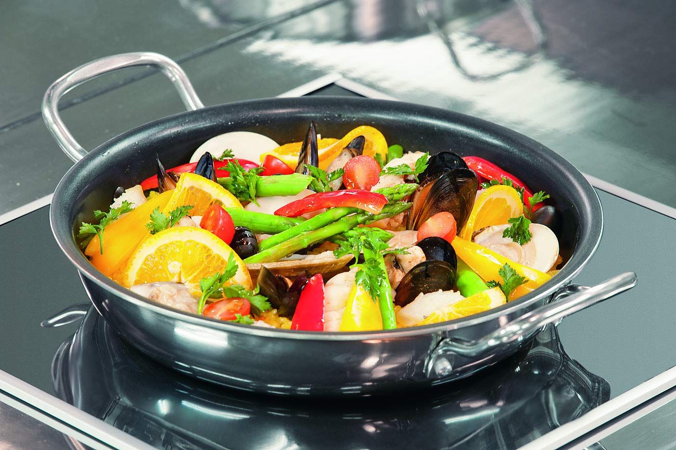 業務用 TKG IHセレクト 両手フライパン 30 cm 2層構造 IH対応 PPE 1401