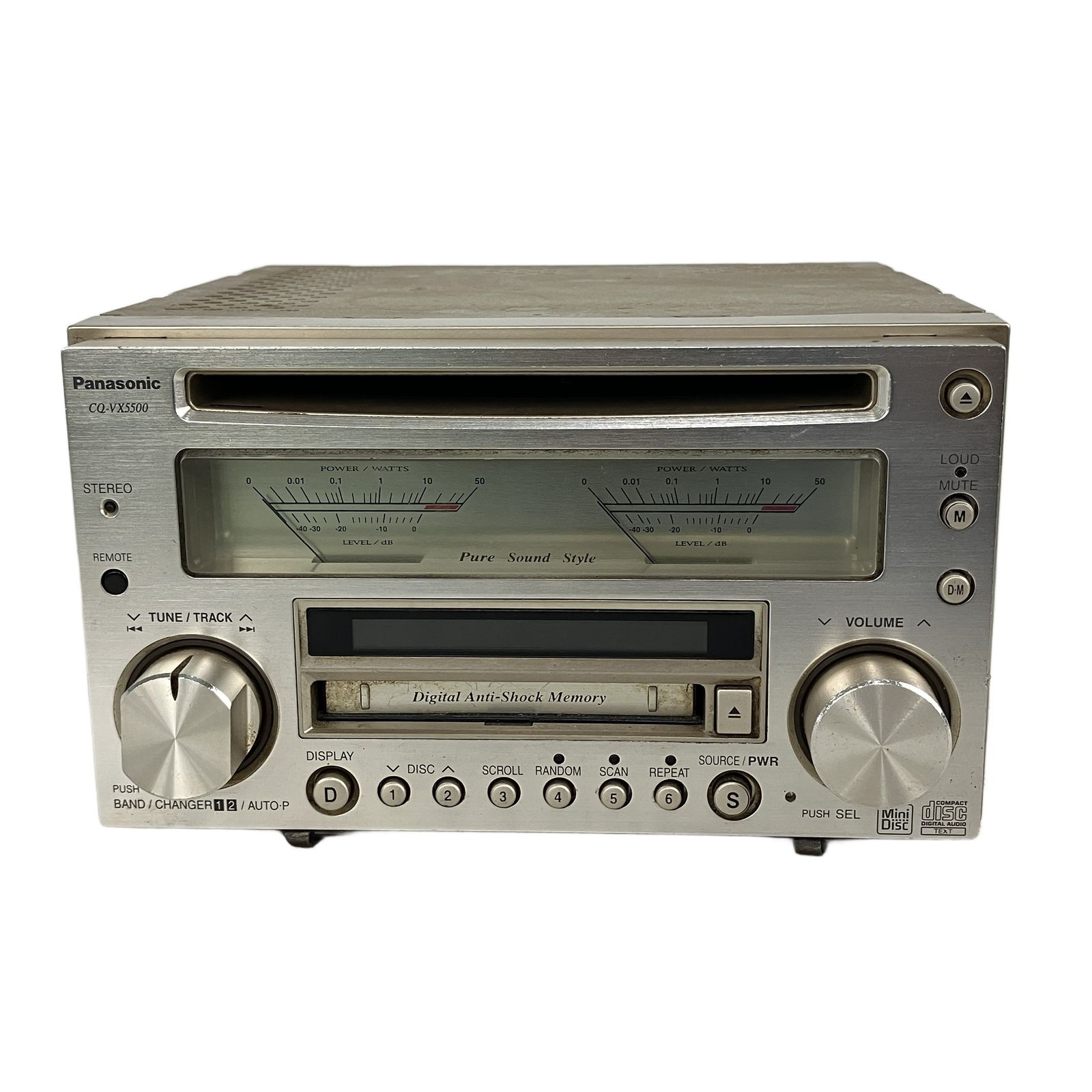 Panasonic CQ-VX5500 カーオーディオ CD/MDプレイヤー コンポ