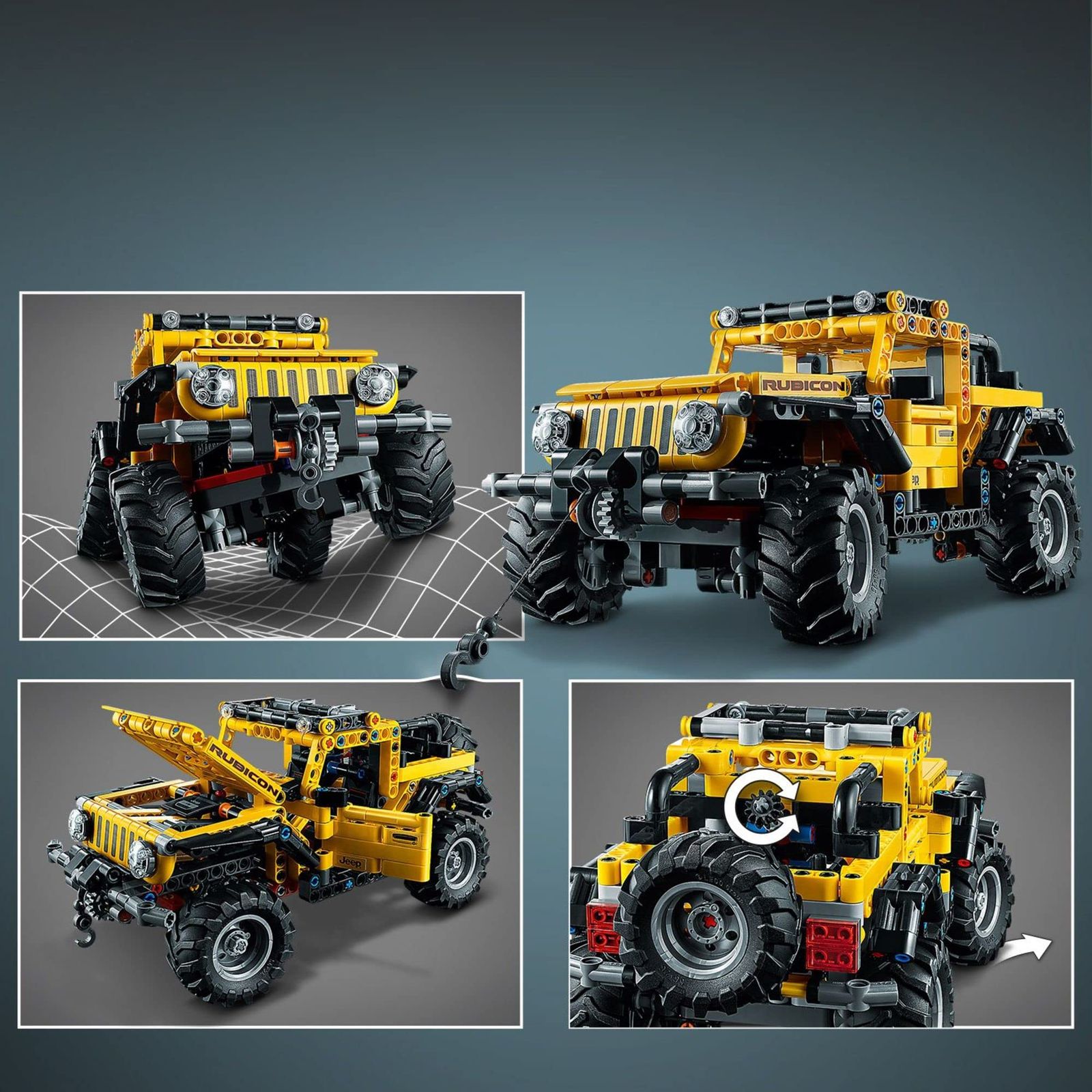 LEGO Technic Jeep Wrangler 42122 an Engaging Model Building Kit for Kids Who Love High-Performance Toy Vehicles 2021 665