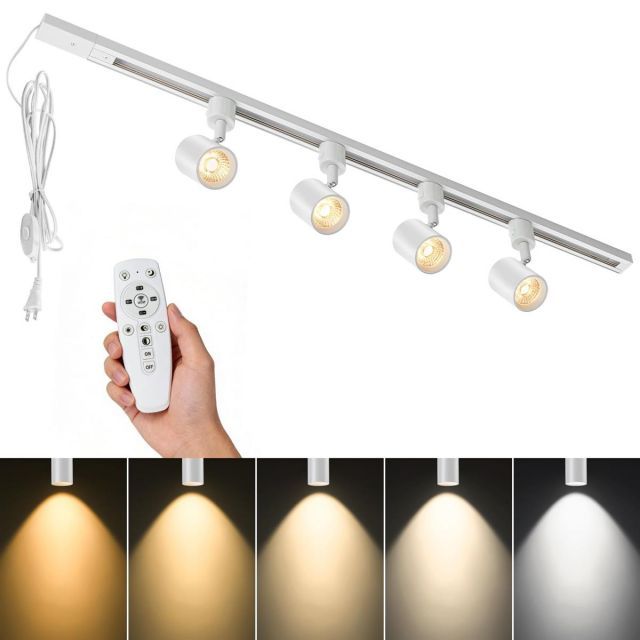 TuyuBEE 無段階調光調色 リモコン付 ダクトレール照明 フルセット LED