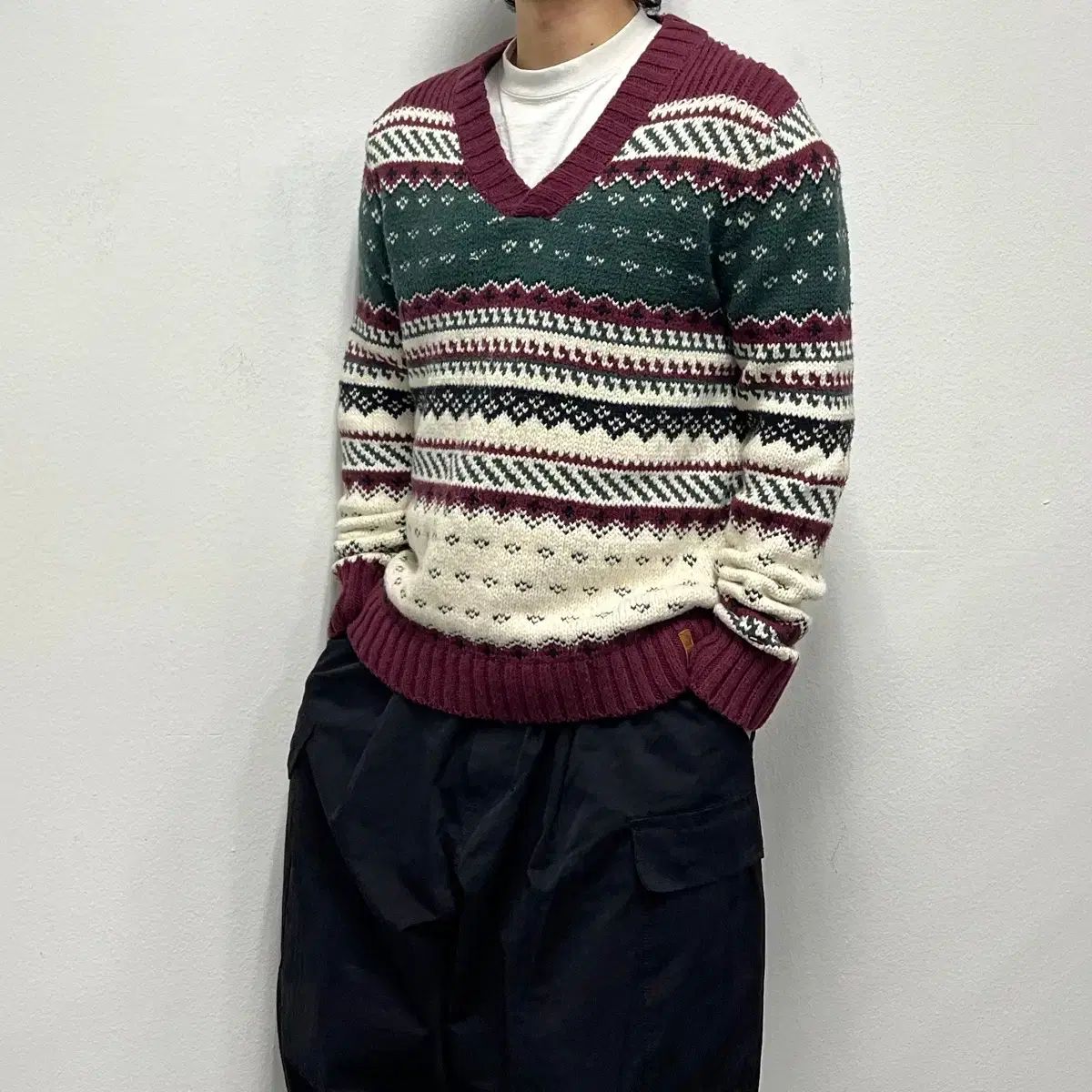 トミーヒルフィガー ノルディック パータン ニット TOMMY HILFIGER 