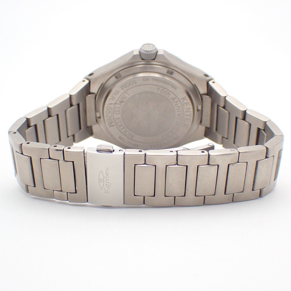  訳あり品 KENTEX ケンテックス 10周年記念 88本 クラフツマン 自動巻き メンズ 腕時計 チタン 黒文字盤 S526M 06 いおき質店 新作入荷 自動巻き時計 腕時計(アナログ)