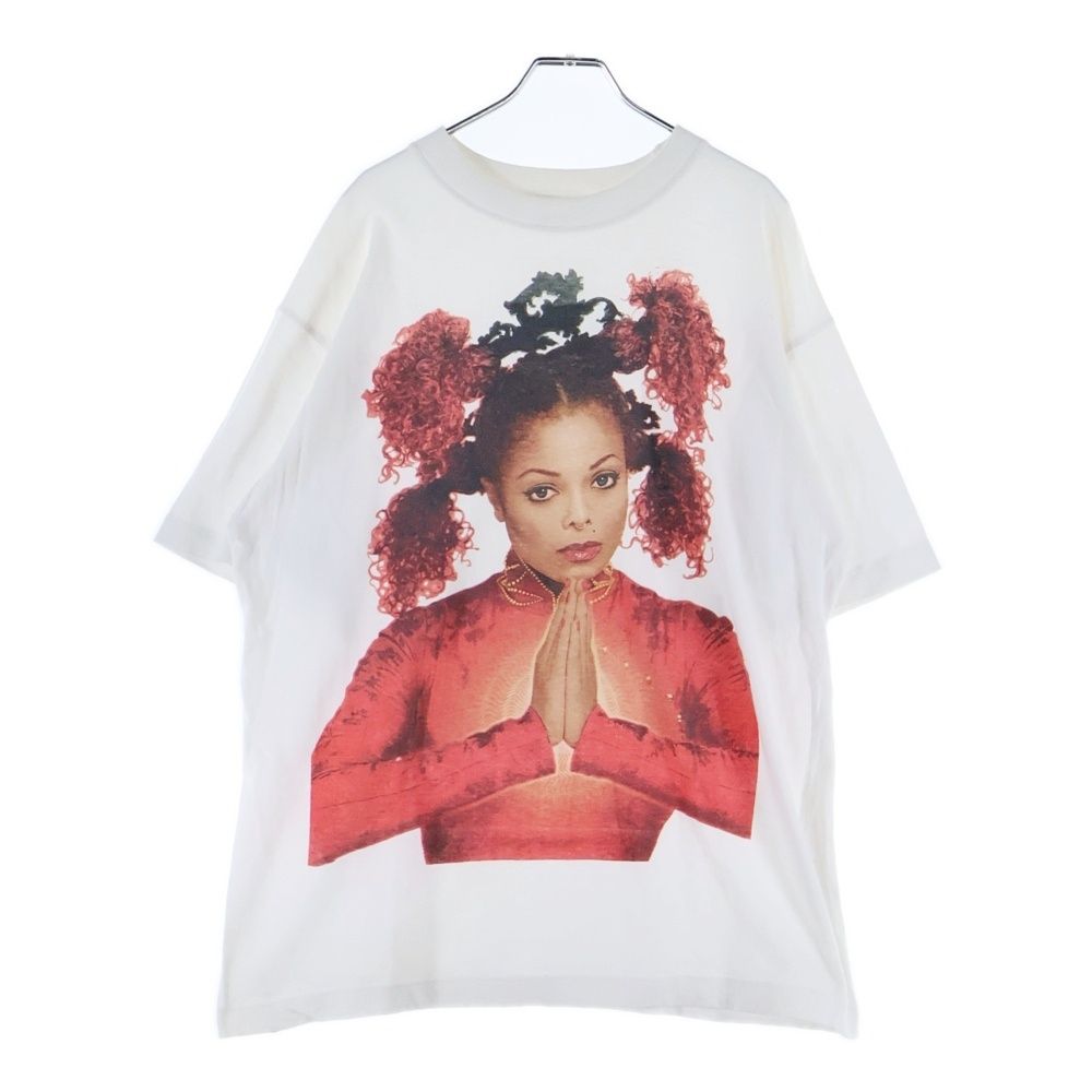 VINTAGE (ヴィンテージ) 90s JANET JACKSON 1998 The Velvet Rope World Tour ジャネットジャクソン 両面プリント 半袖Tシャツ カットソー ホワイト
