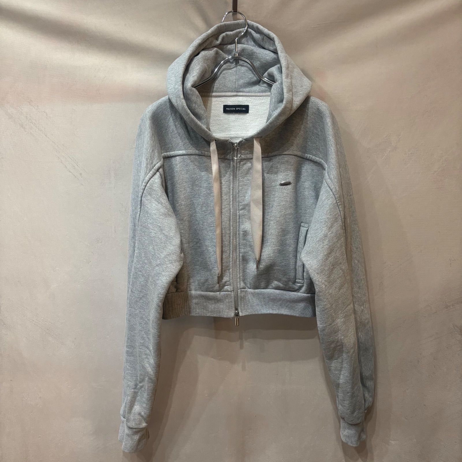 MAISON SPECIAL メゾンスペシャル Front Zip Short Hoodie パーカー 
