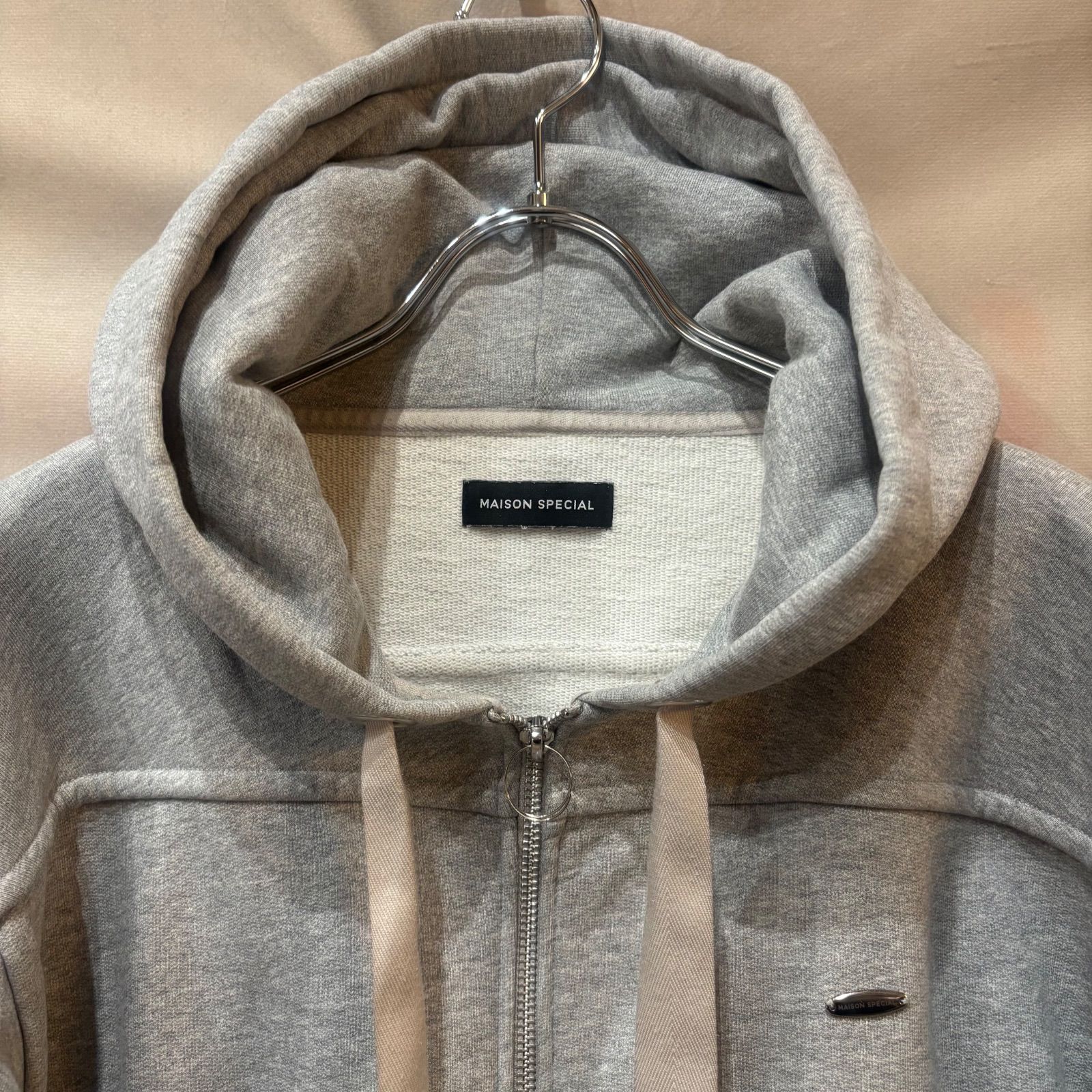MAISON SPECIAL メゾンスペシャル Front Zip Short Hoodie パーカー 