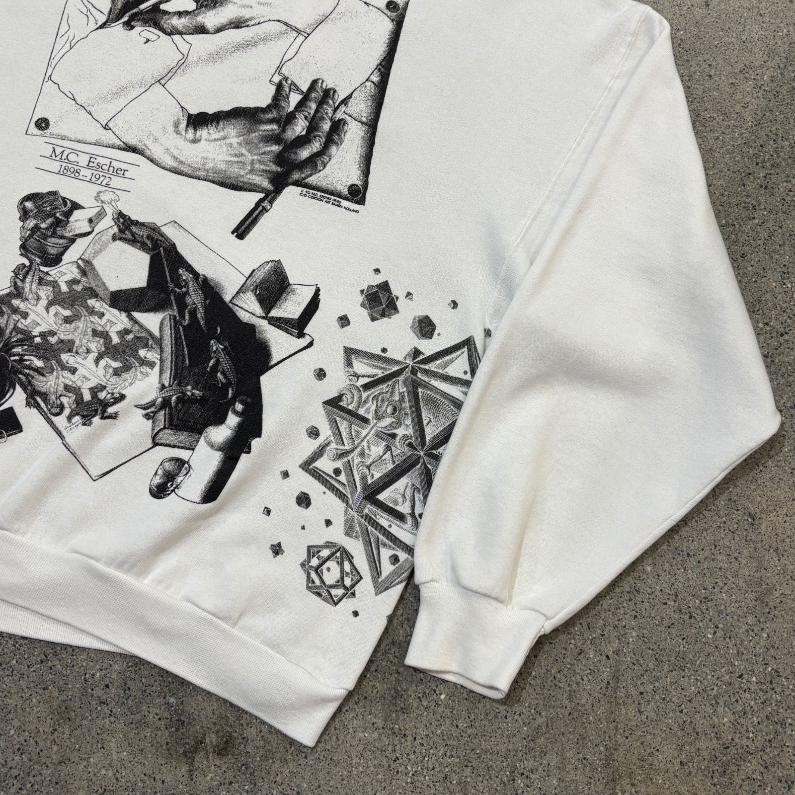 Tee Jays】90s Printed Sweatshirt XL 
