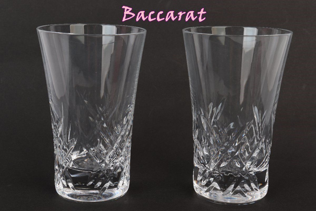 Baccarat バカラ ペアタンブラー ステラ 2客セット クリスタルガラス インテリア テーブルウェア 工芸品 R 2602-107