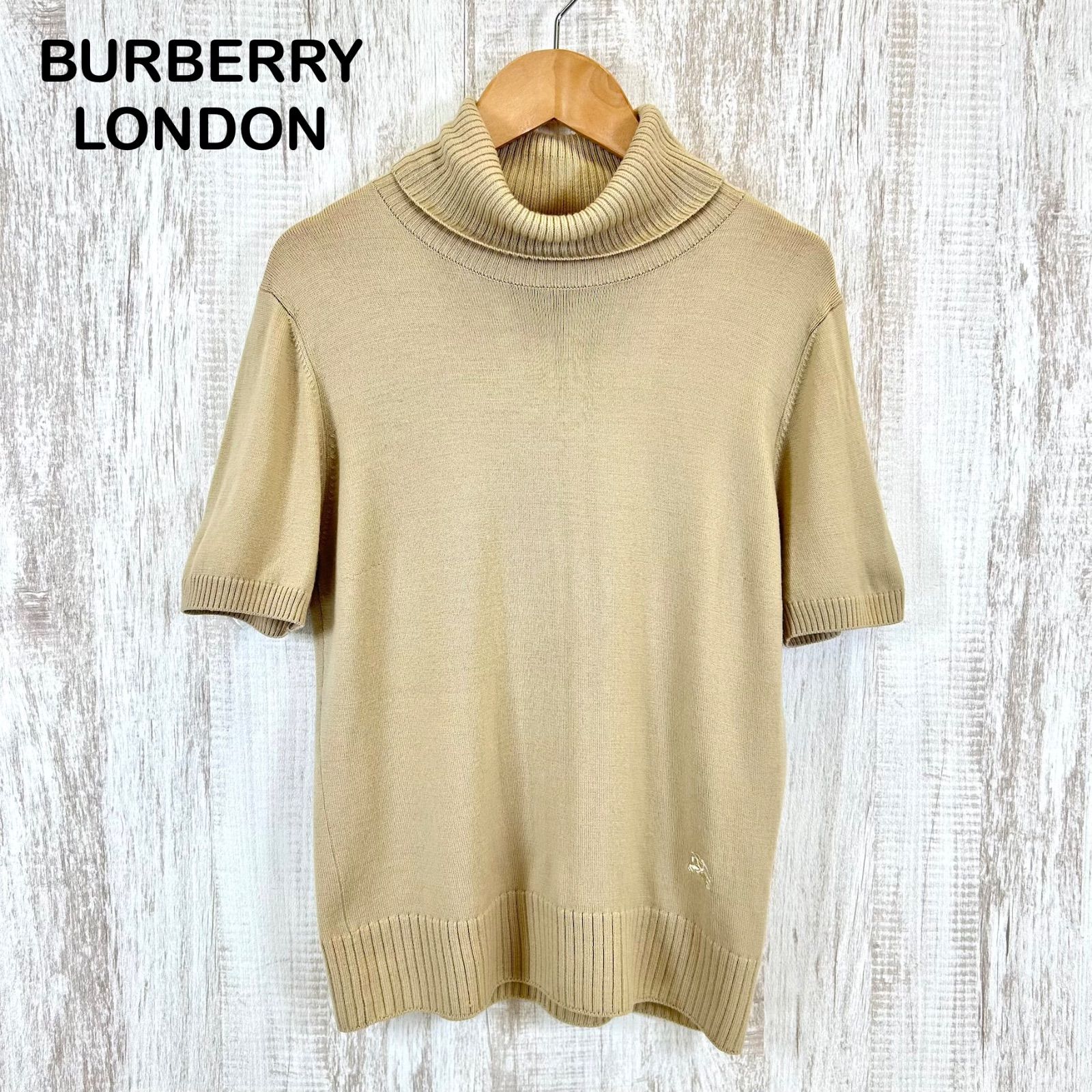 BURBERRY LONDON バーバリーロンドン ホースロゴ刺繡 タートルネック