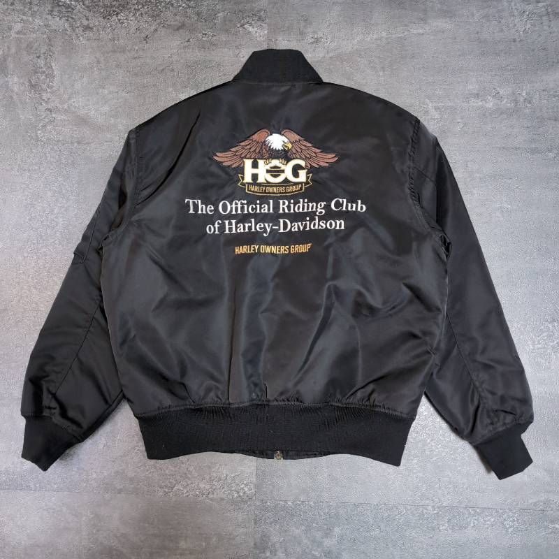 Harley Davidson HOG MA-1 Flight Jacket Men's M ハーレー