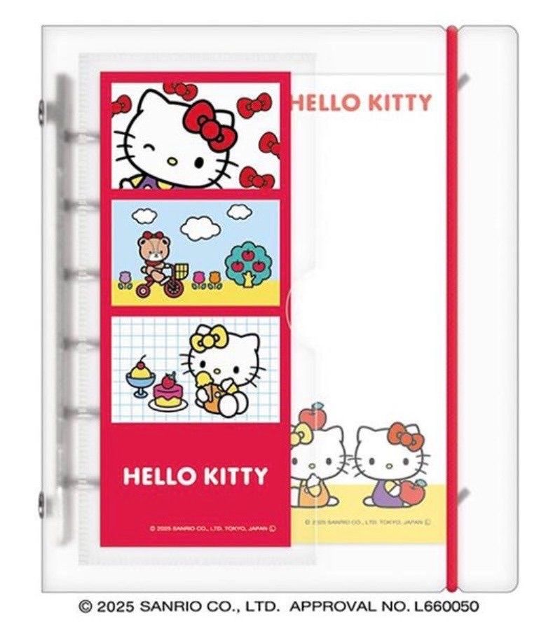 シール帳完成品　キティちゃんバインダー SUKIPETAシールバインダー スキペタシールバインダー ハローキティ