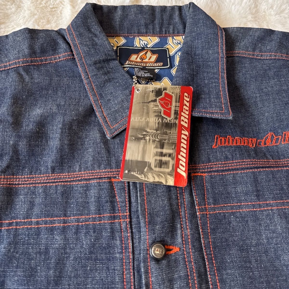 Johnny Blaze デニムジャケット L RAW DENIM オーバーサイズ バック 