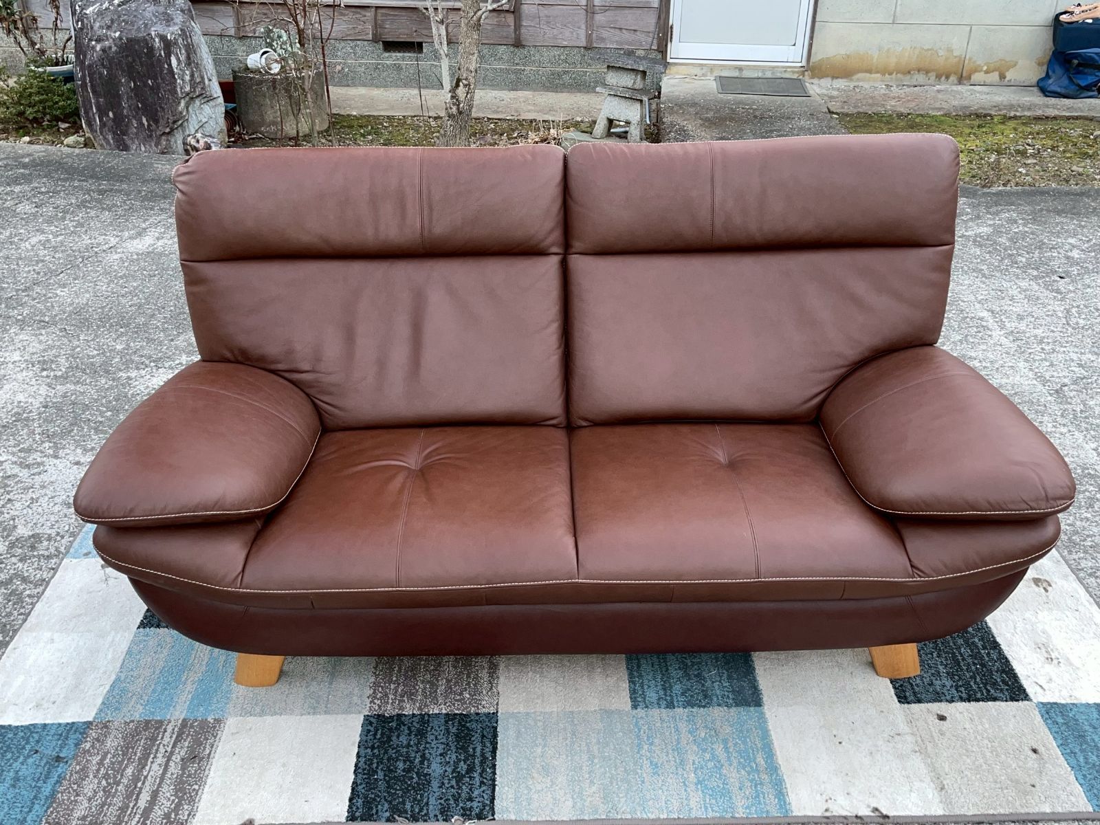 karimoku カリモク 家具 2人掛 ソファ ZT8312DS ZT83モデル 本革