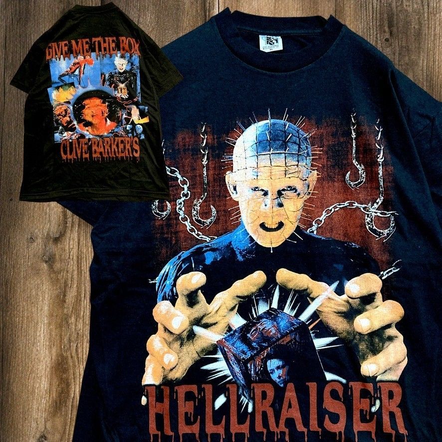 ムービー Tシャツ ヘルレイザー HELLRAISER ホラー 映画 黒 USA製 XL