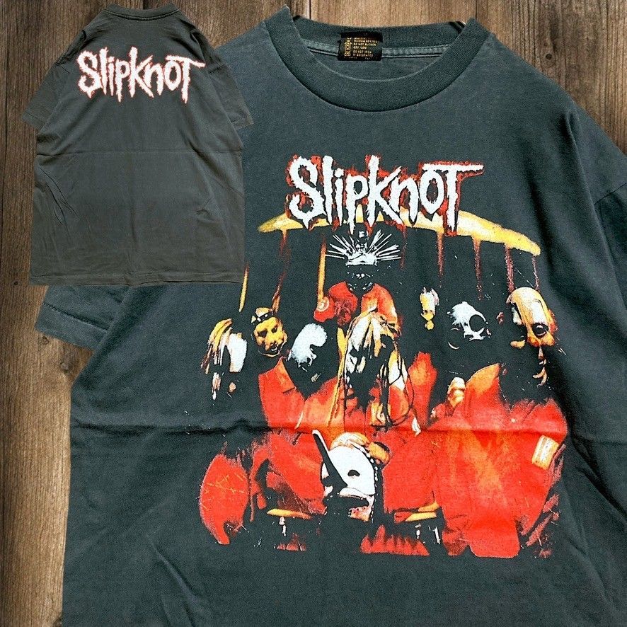 バンド Tシャツ スリップノット Slipknot メタル IOWA 黒 USA製 XL