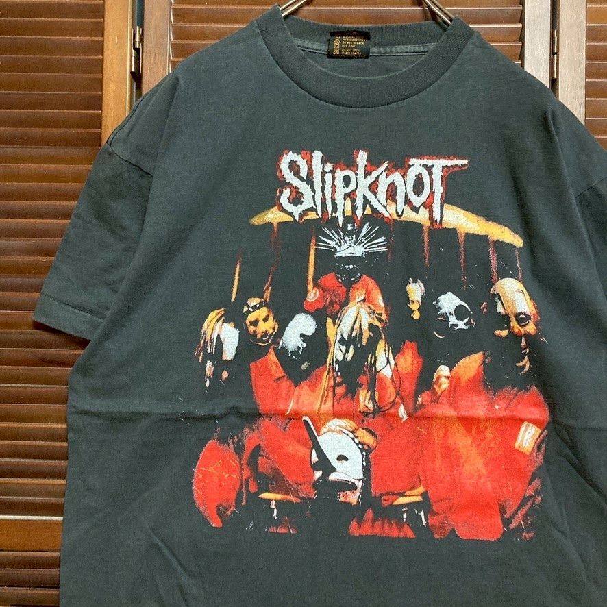 バンド Tシャツ スリップノット Slipknot メタル IOWA 黒 USA製 XL