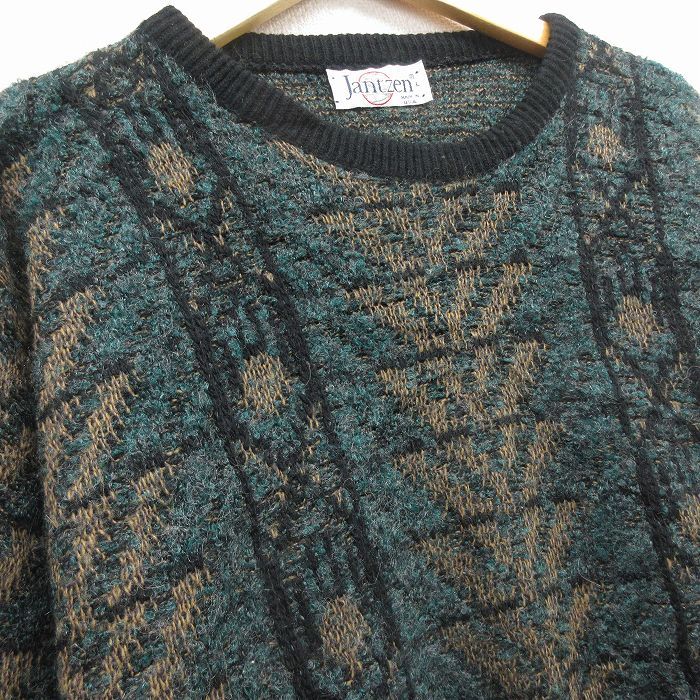 L/古着 ジャンセン 長袖 セーター メンズ 90年代 90s クルーネック USA