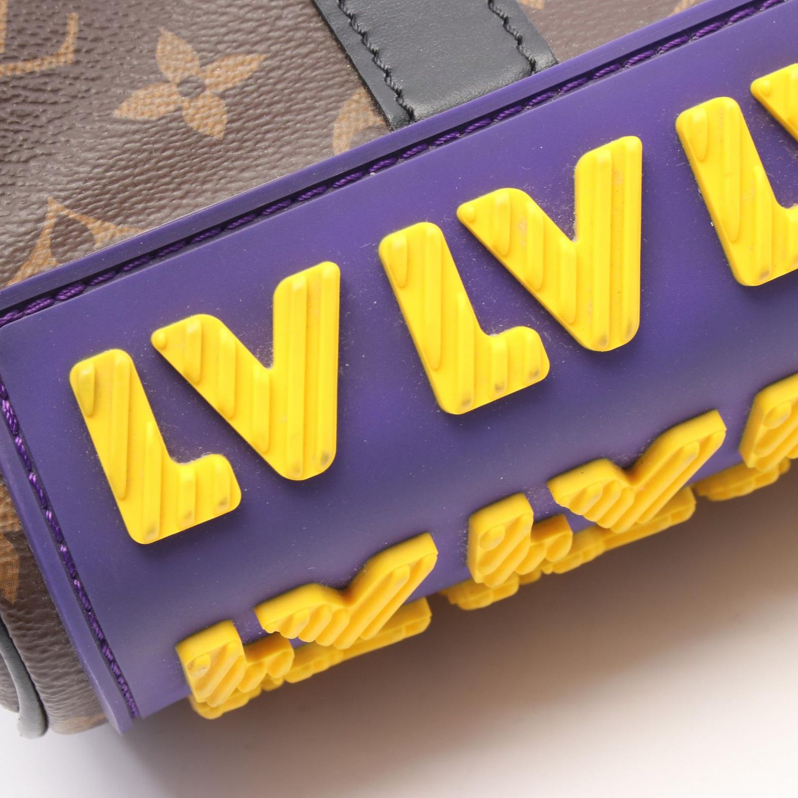 ルイ・ヴィトン LOUIS VUITTON トートバッグ キーポルXS LVラバー
